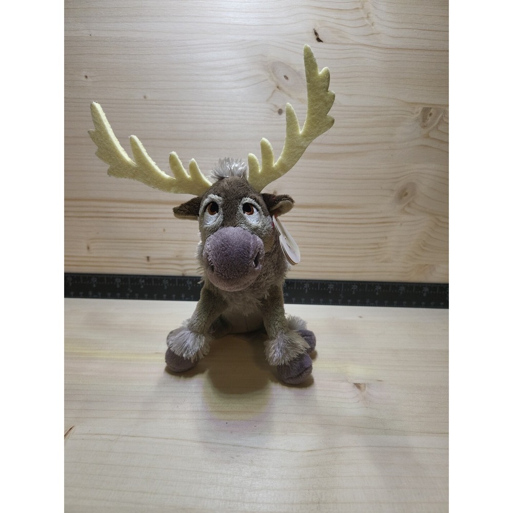 TY‎ Sparkle Disney Frozen SVEN the Reindeer Gray Soft Beanie Baby 6"
